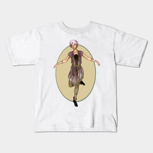 I am happy elf fairy faerie dancing Kids T-Shirt